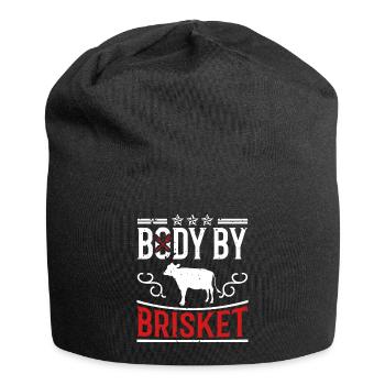 Body of Brisket - Funny bbq smoker - Jersey Beanie - black - Front