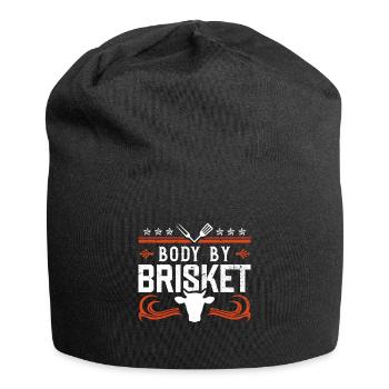 Body of Brisket - Funny bbq smoker - Jersey Beanie - black - Front