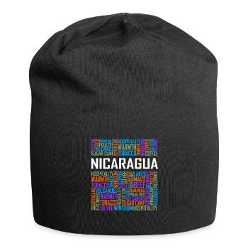 Nicaragua - Words - Jersey Beanie - black - Front
