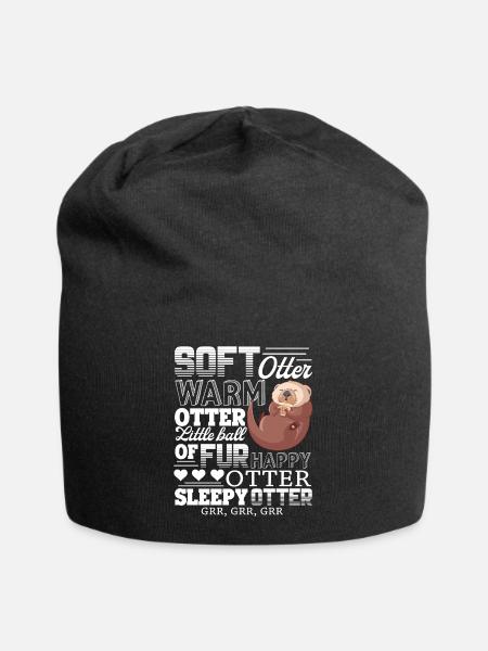 Otter Soft Otter Warm Otter - Jersey Beanie - black