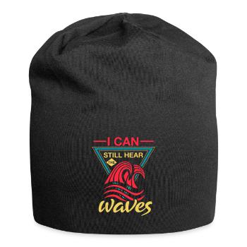 ICH KANN IMMER NOCH WELLEN HÖREN - Jersey-Beanie - Schwarz - Vorne