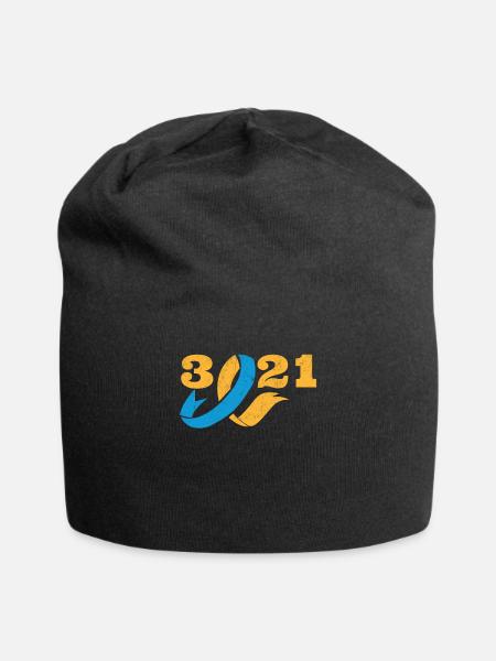 Down Syndrom Awareness Schleife extra - Jersey-Beanie - Schwarz