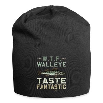 Zander tastes fantastic - Zander hunter - Jersey Beanie - black - Front