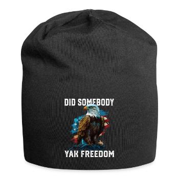 Did Somebody Yak Freedom Patriotic Patriotism - Jersey-Beanie - Schwarz - Vorne
