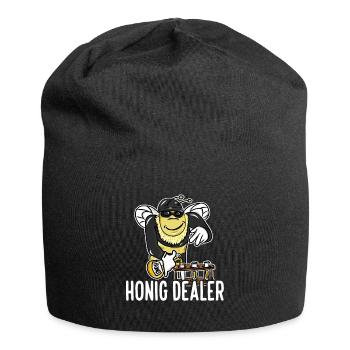 Honig Dealer Imker Honig Biene Imkerei Bienenzucht - Jersey-Beanie - Schwarz - Vorne