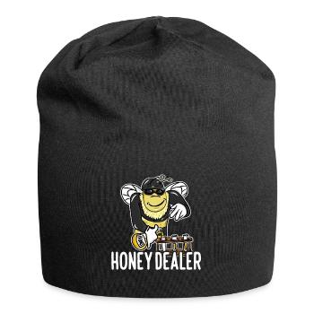Honey Dealer Beekeeper Honey Beekeeping Beekeeping - Jersey Beanie - black - Front