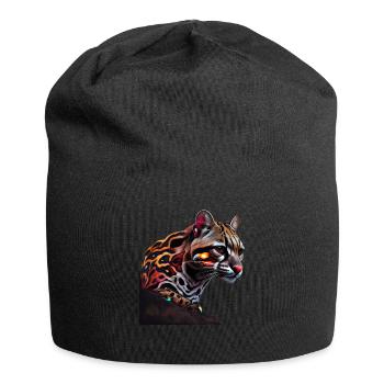 just a boy girl who loves Ocelots Ocelot ocelot ocelot - Jersey Beanie - black - Front
