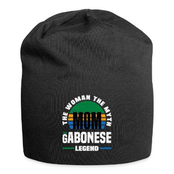 Gabonese Gabon Gabonese Flag Mothers Day - Jersey Beanie - black - Front