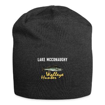 North Dakota Fishing - Walleye Hunter - Jersey Beanie - charcoal grey - Front