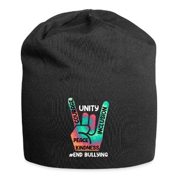 Stop Bullying Awareness and Solidarity for - Jersey Beanie - black - Front