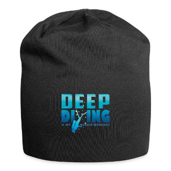 Tief Tauchen Freedive DeepDive - Jersey-Beanie - Schwarz - Vorne
