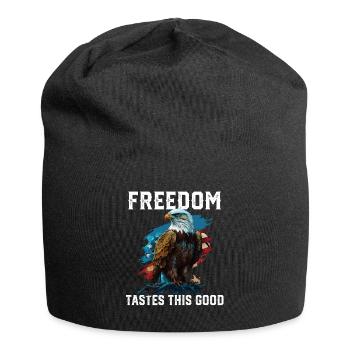 La liberté goûte à ce bon patriotisme patriotique - Bonnet en jersey - noir - Devant