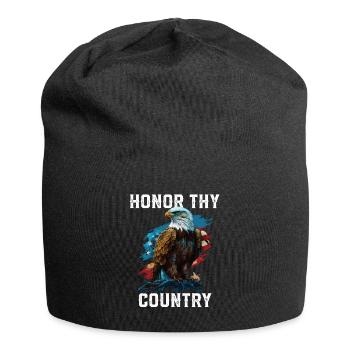 Honore ton pays Pygargue à tête blanche américain Amérique États-Unis - Bonnet en jersey - noir - Devant