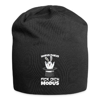 Lustige Sprüche Sarkasmus Ostern Fan Geschenk - Jersey Beanie - black - Front