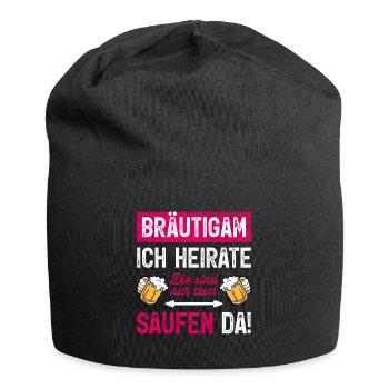 Kostüm Bräutigam T-Shirt Polterabend JGA Männer - Jersey-Beanie - Schwarz - Vorne