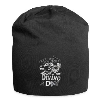 Heute ist ein Tauchtag Day Kreide Geschenk - Jersey-Beanie - Schwarz - Vorne