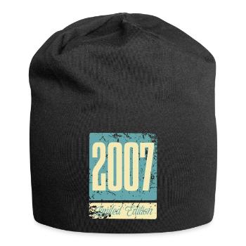 2007 Anniversaire de naissance Année de naissance - Bonnet en jersey - noir - Devant