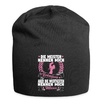 Verkäuferin Muttertag Einzelhandel Verkäufer - Jersey-Beanie - Schwarz - Vorne