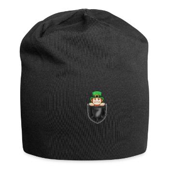 Cadeaux de fête irlandaise de la Saint-Patrick - Bonnet en jersey - noir - Devant