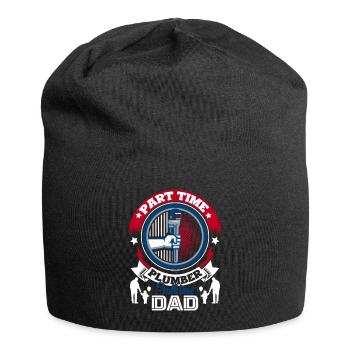Plumber Part Time Plumber Full Time Dad - Jersey Beanie - black - Front