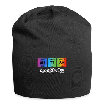 Autismus Awareness Vielfalt und Bewusstsein - Jersey-Beanie - Schwarz - Vorne