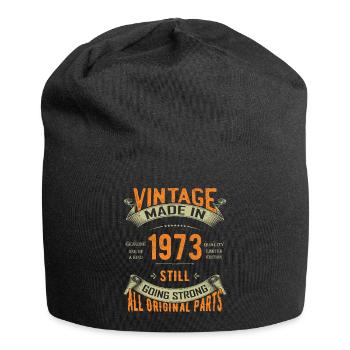 50e anniversaire Millésime fabriqué en 1973 - Bonnet en jersey - noir - Devant