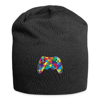 Low Poly Videospiel Polygon Controller - Jersey-Beanie - Schwarz - Vorne