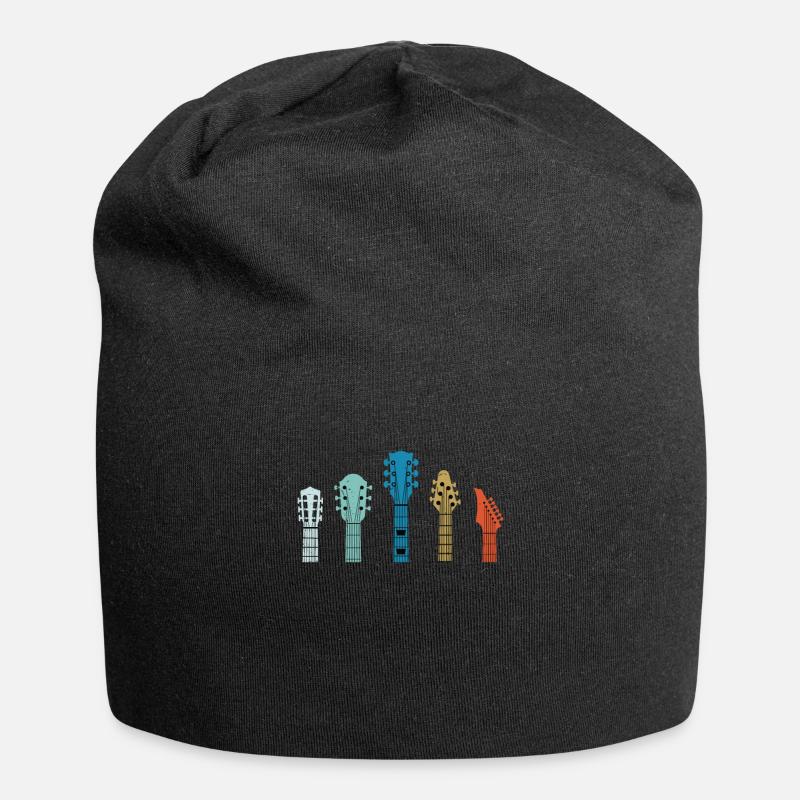 Play Guitar Design - Jersey Beanie - black