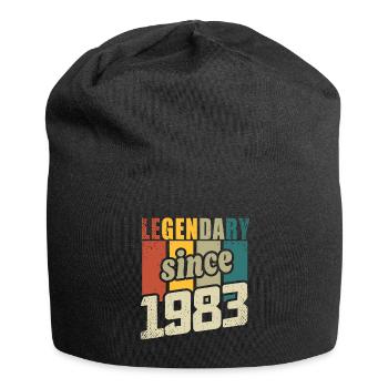 40 years old Legendary since 1983 40th birthday - Jersey Beanie - black - Front