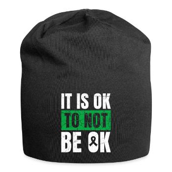 C’est OK de ne pas être OK Respect de soi mental - Bonnet en jersey - noir - Devant