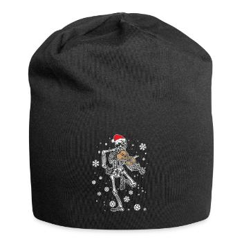 Skeleton Violin - Jersey-Beanie - Schwarz - Vorne