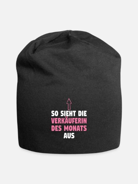 Verkäuferin Muttertag Einzelhandel Verkäufer - Jersey-Beanie - Schwarz
