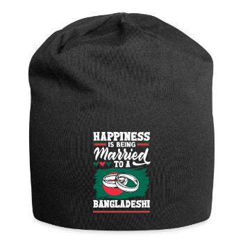 Bangladeshi Bangladesh Bangladeshi Flag Quote - Jersey Beanie - black - Front