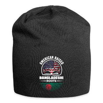 Bangladeshi Bangladesh Bangladeshi Flag Quote - Jersey Beanie - black - Front