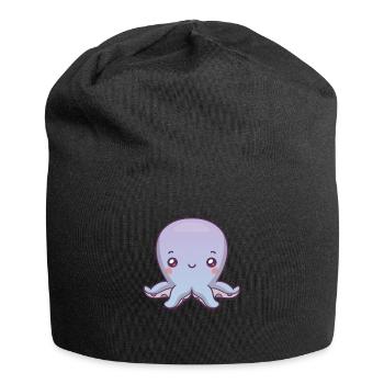 Octopus Cute Cute Kids Octopus - Jersey Beanie - black - Front