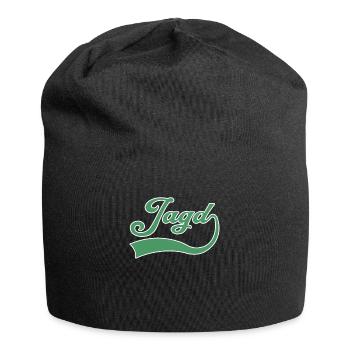 Wandern Schriftzug - Jersey-Beanie - Schwarz - Vorne