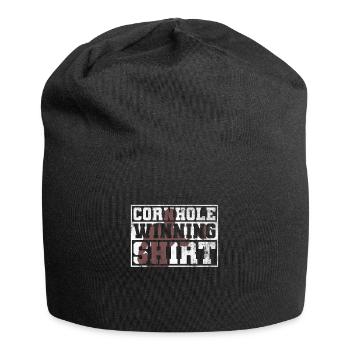 Cornhole Winning Shirt - Lustiges Cornhole - Jersey-Beanie - Schwarz - Vorne