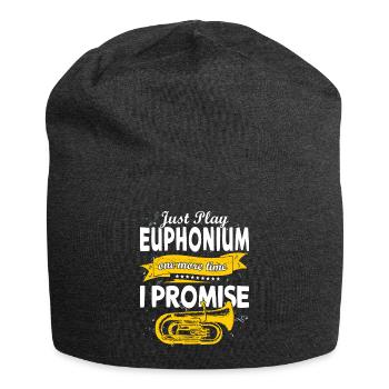 Funny Brass Horn Marching Band Euphonium - Jersey Beanie - charcoal grey - Front
