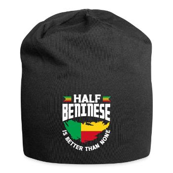 Béninois Bénin Drapeau Béninois Citation - Bonnet en jersey - noir - Devant