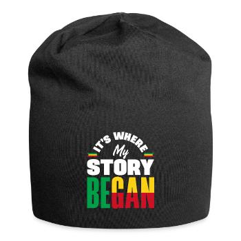 Béninois Bénin Drapeau Béninois Citation - Bonnet en jersey - noir - Devant
