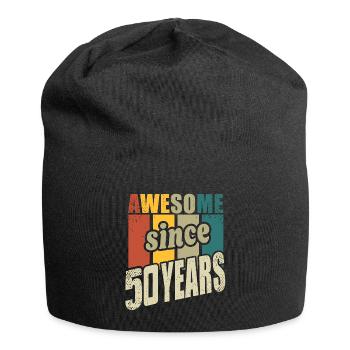 50 ans Génial depuis 50 ans 50e anniversaire - Bonnet en jersey - noir - Devant