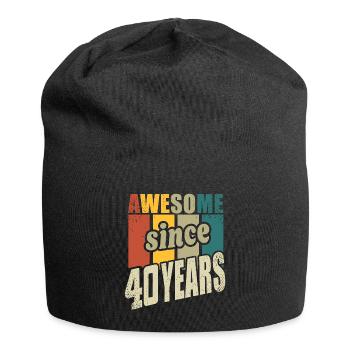 40 ans Génial depuis 40 ans 40e anniversaire - Bonnet en jersey - noir - Devant
