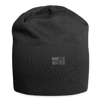 Marktfrühstück Schobbe Weinfest Wein - Jersey-Beanie - Schwarz - Vorne