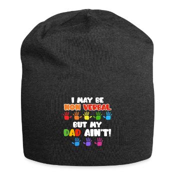 Autism Awareness Autistic Child - Jersey Beanie - charcoal grey - Front