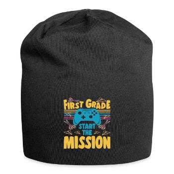 School Starters First Day of School Gamer - Jersey Beanie - black - Front