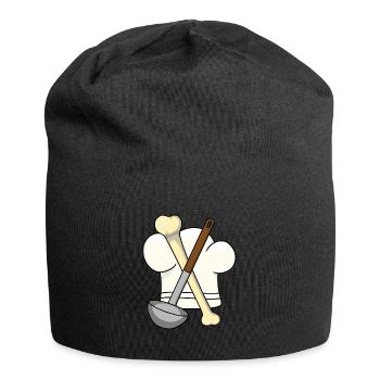 Soupe aux os Louche Chapeau de Chef Chef Gourmet - Bonnet en jersey - noir - Devant