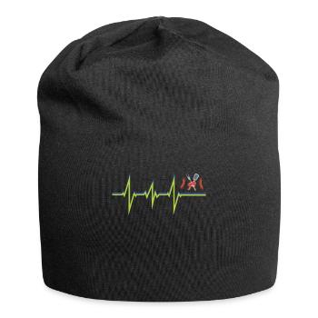 Idée de barbecue et de cadeau de camping-car - Bonnet en jersey - noir - Devant