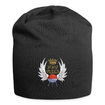 Idée de barbecue et de cadeau de camping-car - Bonnet en jersey - noir - Devant