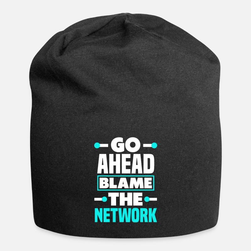 Go Ahead And Blame The Network Admin - Jersey-Beanie - Schwarz
