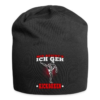 Kickboxer ich geh Kickboxen Muay Thai Kampfsport - Jersey-Beanie - Schwarz - Vorne